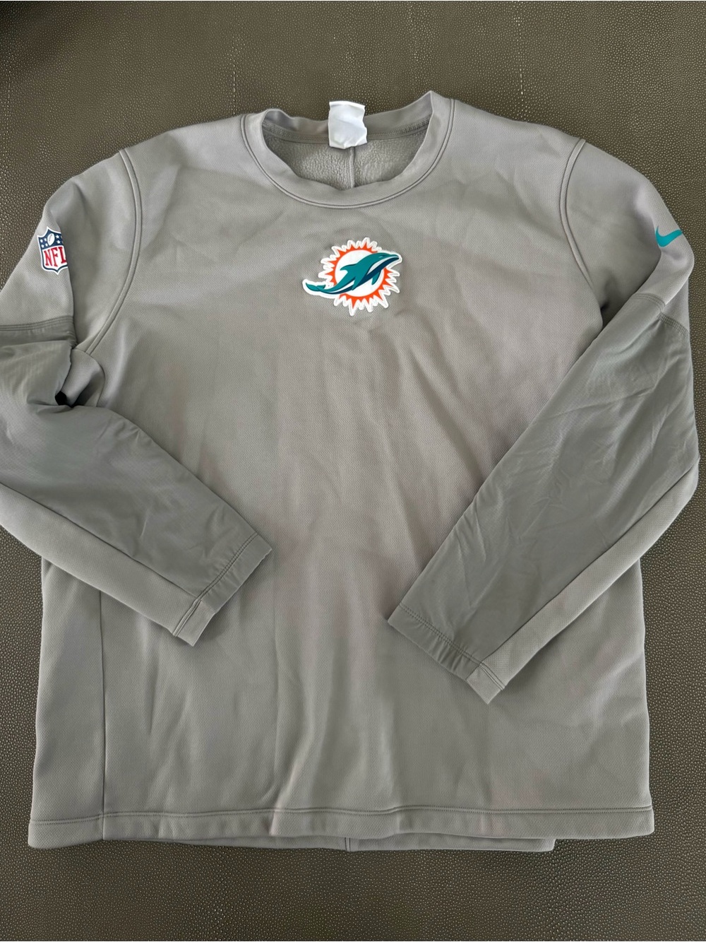 Nike Miami Dolphins NFL Sideline Jacket Mens XL coach issue